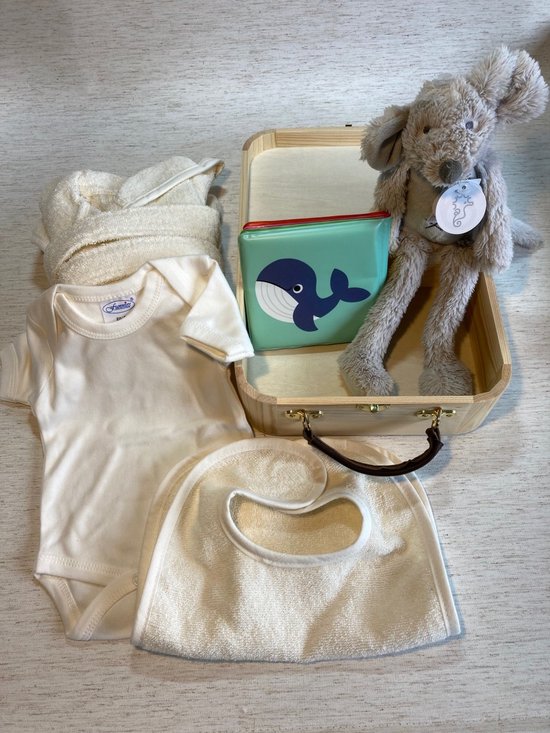 Kraamcadeau set Piepmuis Meisje - Baby roze textiel