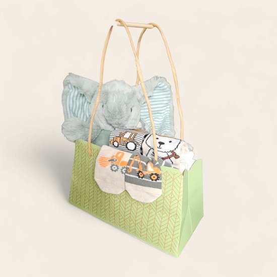Kraamcadeau tasje met Happy Horse olifant Eddy no.1 – Groen kraamcadeau voor jongen van Happy Horse