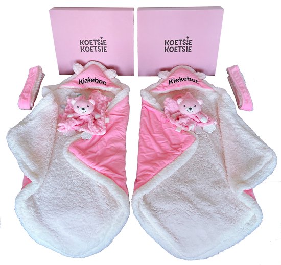 Kraamcadeau tweeling - tweeling meisje - tweeling jongen, diverse kleuren mogelijk - kan ook rechstreeks als cadeau worden verstuurd, twins present, kraampakket tweeling van Lovable Babygift