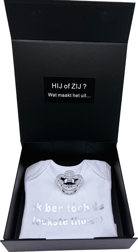 Kraamcadeau unisex met romper en speen - kraampakket genderneutraal - zwangerschapscadeau - gender reveal -babyshower - kraamcadeau unisex - kan ook rechtstreeks worden verstuurd van MikoDreams