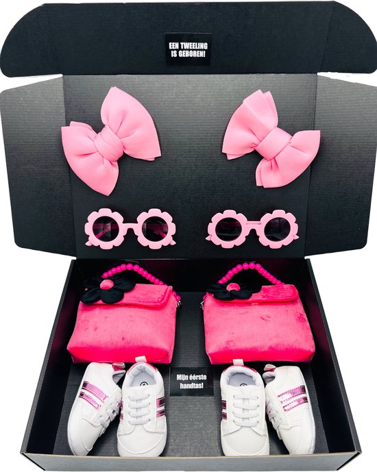 Kraamcadeau voor een tweeling - tweeling meisje - kan ook rechtstreeks als cadeau worden verstuurd van Yoursurprise