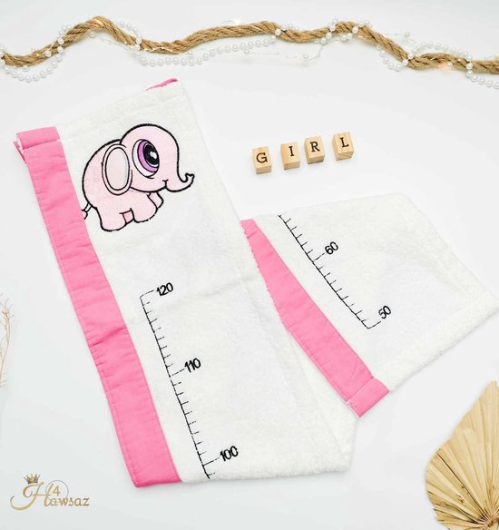 Kraamcadeau voor meisjes - jongens - Hawsaz.nl cadeau -Gepersonaliseerd - Baby cadeau - Babyshower - Babygeschenk - Groeimeters met naam - Geboortecadeau - Groeimeter - Baby kado - van Hawsaz.nl