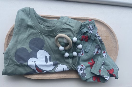 Kraamcadeauset mickey(groen)