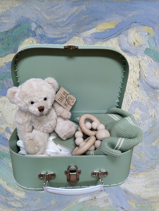 kraamkado - kraamcadeau - baby - jongen - meisje - gender neutraal - groen - green