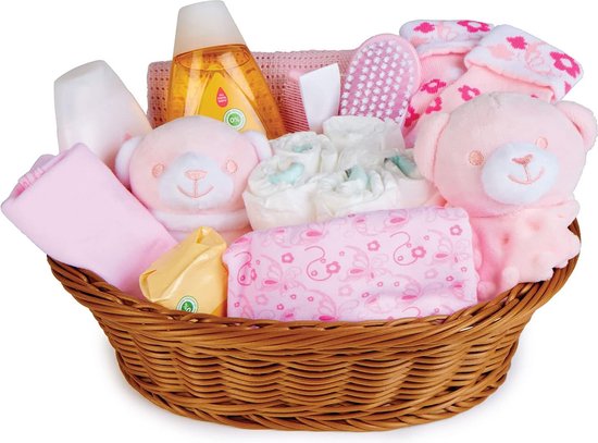 Kraammand - Geboortemand - Kraamcadeau Meisje - Roze van MikoKids