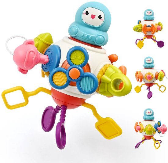 Kraftverdia - 8-in-1 educatief speelgoed - Geschikt voor kinderen van 6-12-18 maanden - Montessori speelgoed voor kinderen - Bevorder vroege ontwikkeling en activiteiten - Reisspeelgoed - Verjaardagscadeaus voor jongens en meisjes van 1, 2 en 3 jaar van Merkloos