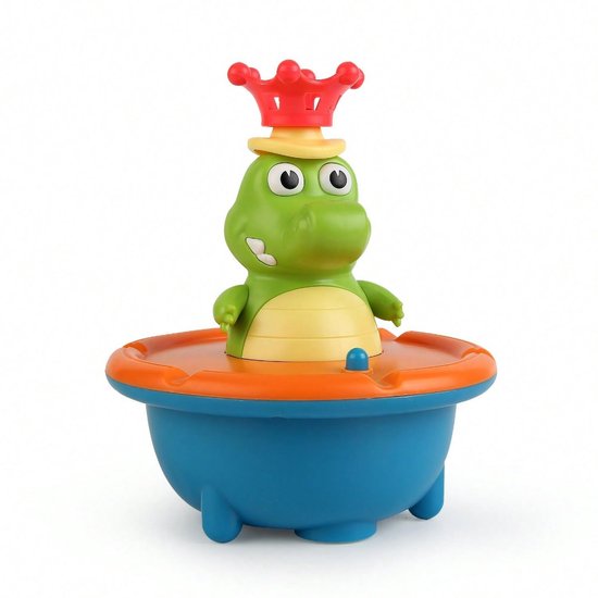 Kraftverdia® Krokodil Badspeelgoed - Fontein Badspeelgoed Oplaadbaar Babybad Speelgoed met LED Verlichting - ABS Plastic Waterdicht Peuterbad Speelgoed - Sensorisch Zwembad Speelgoed voor Jongens en Meisjes - Perfect Cadeau voor Verjaardag en Kerst van Merkloos