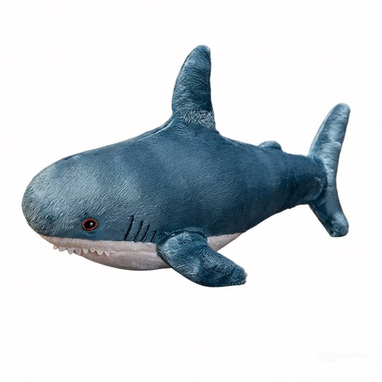 Kraftverdia Pluche Haai Knuffel – 60 cm – Blauw Kawaii Haai – Zacht Knuffeldier – Slaapmaatje voor Kinderen – Leuk Cadeau van Merkloos