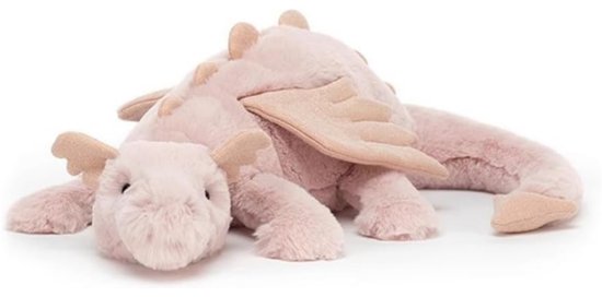 Kraftverdia Pluche Knuffel – 50 cm – Kawaii Draak Lichaamskussen – Grappig Decoratief Bedkussen – Schattig Dierenkussen – Roze van Merkloos