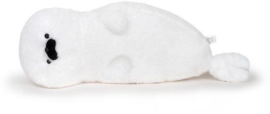 Kraftverdia Pluche Knuffel – 70 cm – Kawaii Liggende Zeehond – Zacht Lichaamskussen – Grappig Decoratief Bedkussen – Schattig Zeehondkussen – Wit