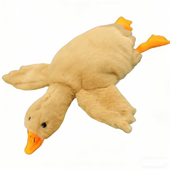 Kraftverdia Pluche Knuffel – 90 cm – Kawaii Grote Gans Lichaamskussen – Grappig Decoratief Bedkussen – Schattig Dierenkussen – Bruin van Merkloos