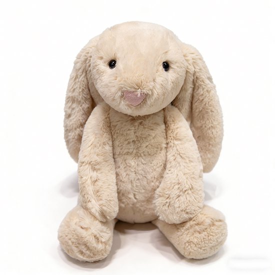 Kraftverdia Pluche Konijn Knuffel – 45 cm – Knuffel Kawaii Design Zacht Knuffeldier – Melkthee van Merkloos