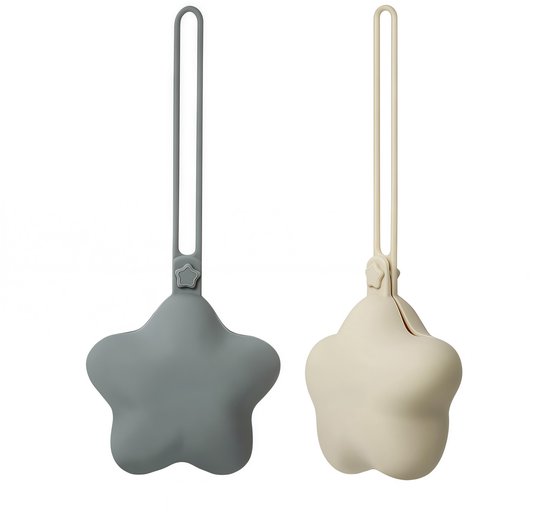 Kraftverdia Speenhouder - Pacifier Box - Crèmewit + blauw - 2 stuk van Merkloos