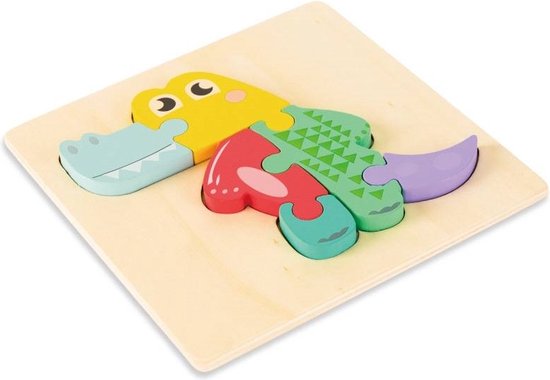 Krokodil houten puzzel van Professor Puzzle