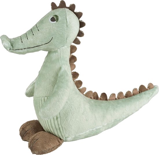 Krokodil Knuffel - Pluche Dier - Baby Kamer Decoratie - Gerecyclede Vulling - 26 cm - Groen