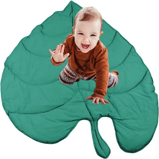 Kruipdeken van Katoen - Bladtype Speelmat - Zachte Slaapmatten - Vloerkleed voor Baby Gym - Activiteit Kamer Decor Pad - Peuter Kinderen 0-6 Maanden van Generic.
