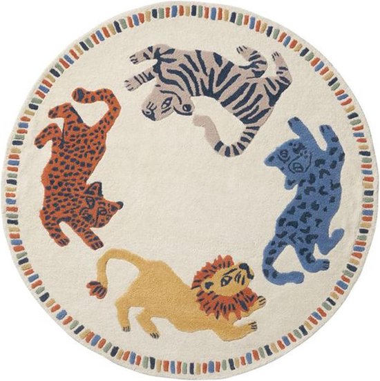 Kruipende matten - Anti-Skid vloermat spel deken - Rond tapijt Tummy Time Play Mat voor jongens meisjes van Aroba