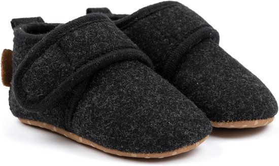 Kruipschoentjes Baby - Zachte Schoentjes - Binnenhuis Gebruik - Antislip Zool - 0-48 Maanden - Grijs