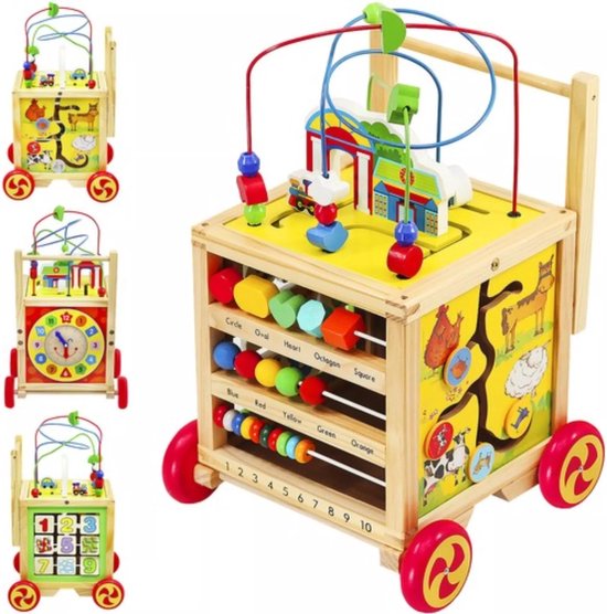 Kruzzel Houten Loopwagen: Perfecte Start voor de Eerste Stapjes van Kruzzel