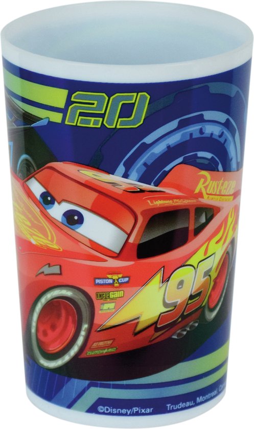 Kunststof drinkbeker Disney Cars 220 ml - Onbreekbare kinder bekers van Disney