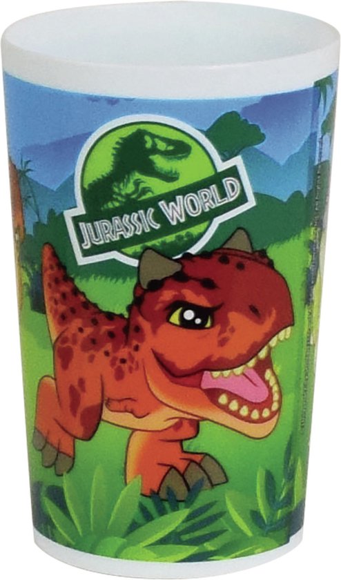 Kunststof drinkbeker Jurassic World dinosaurus 220 ml - Onbreekbare kinder bekers van Decorata