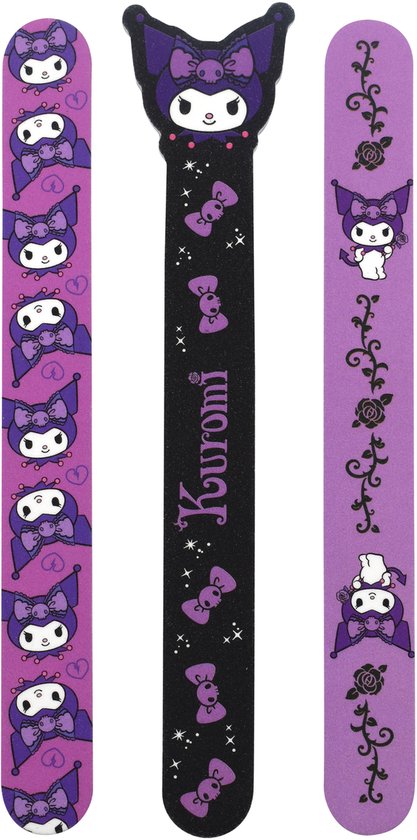 Kuromi Nagelvijl Nagelverzorging- 3 Stuks - Manicure Nagel vijl van Sanrio