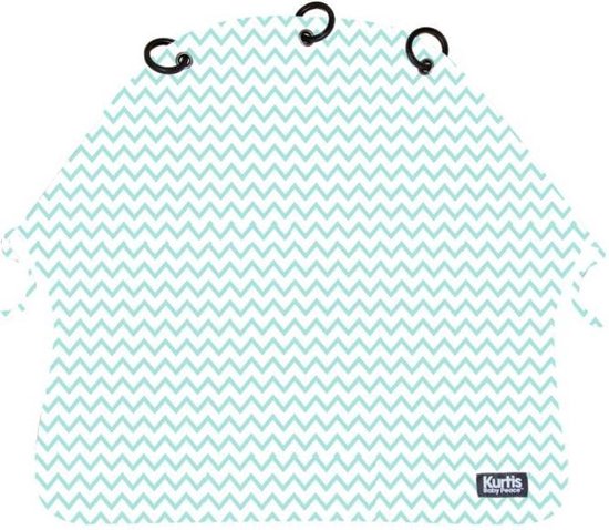 Kurtis Zigzag Zonnedoek Kinderwagen - Blauw van Kurtis