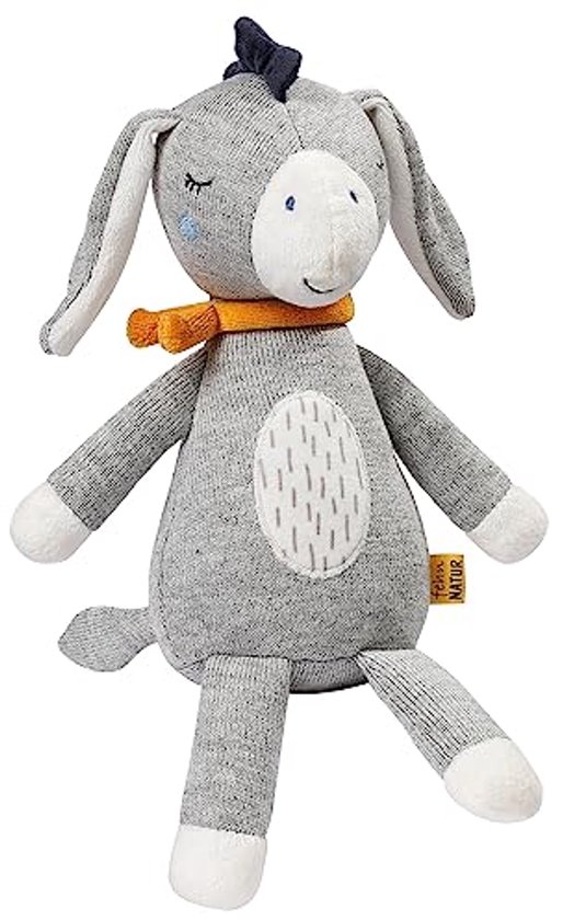 Kuscheltier Esel - Knuffelvriend voor Baby's en Peuters - Van Biologisch Katoen - Perfect Speelkameraad en Beschermer van JarMelo