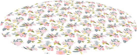 Kushies -Kinderstoelbekleiding - Cleanmat - Knoeimat - Knoeimat baby - 137cm - Garden Flowers van Kushies
