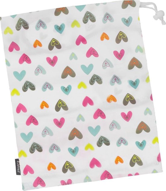 Kushies - Luiertas - Wetbag - 35x50cm - Wit - Hartjes van Kushies