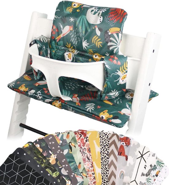 Kussen voor Stokke Tripp Trapp - Handgemaakt in Europa - Groen Kleur - Compatibel met Stokke Tripp Trapp Trip Trap Stoel van Grabease