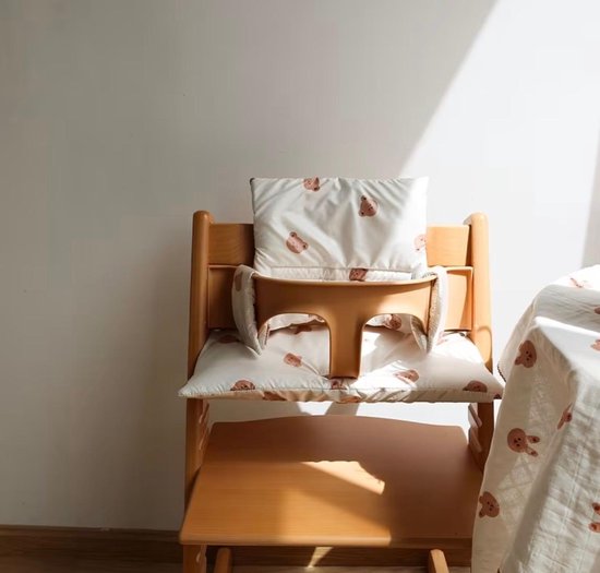 kussenset dat past voor tripp trapp - pillow baby chair - inlegkussen voor babystoel - stoelverkleiner meegroei - seat reducer - infant insert van Merkloos
