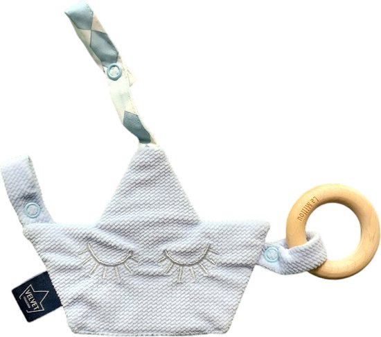 La Millou - Velvet - Knisperdoekje - Bijtring - Blauw van La Millou