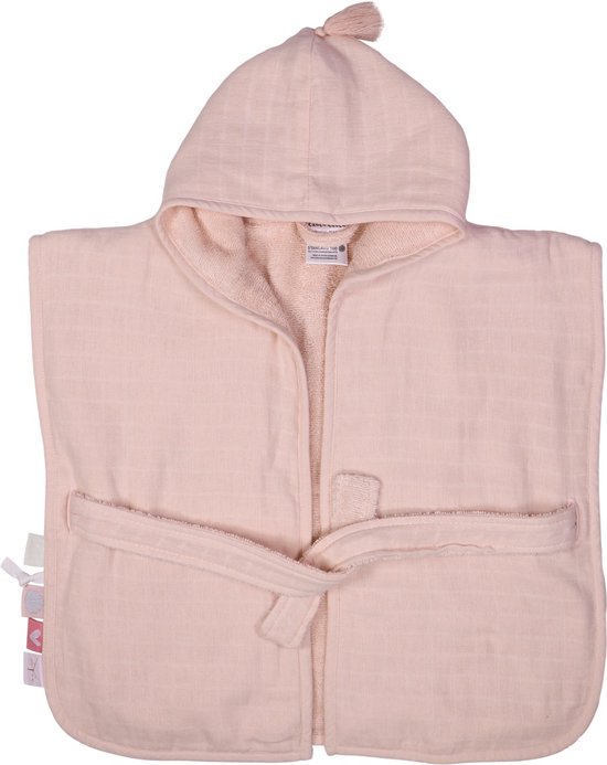 Label Label Blush Pink Badstof/Hydrofiel Badjas LLTT-934666 van Label Label