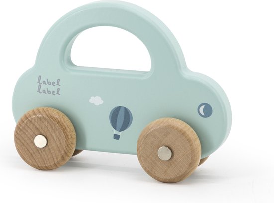 Label Label Groen Houten Speelgoed Auto LLWT-25033 van Label Label