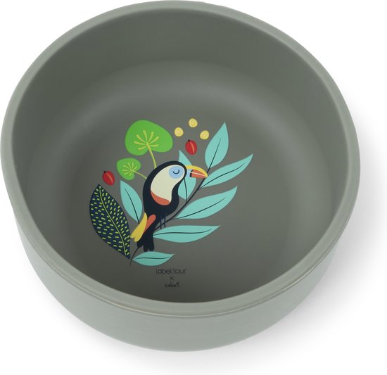 LABEL'TOUR - Kinderservies - Siliconen baby kommetje - BPA-vrij baby servies - Luxe babyvoeding kom – Magnetron bestendig – Oven bestendig – Vaatwasser bestendig - Milieuvriendelijk baby eetgerei - Hoogwaardig baby servies - Baby cadeau-ide van Label’tour