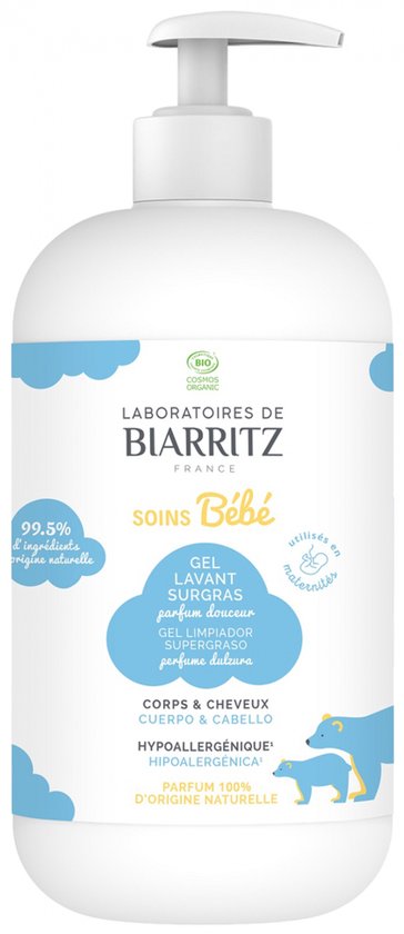 Laboratoires de Biarritz Organic Gentle Fragrance Supervette Wasgel 500 ml