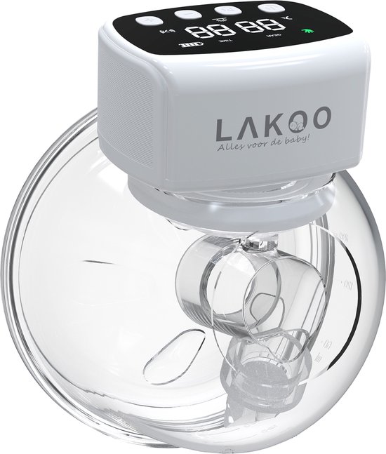 LAKOO® - Draadloze Dubbele Elektrische Borstkolf - Handkolf - Elektrische borstkolf Breast Pump Electrisch Dubbel - Borstkolf - Hansfree van Lakoo
