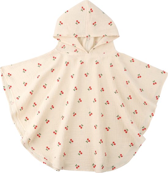 Lalieloe Badponcho Cherry - Hydrofiel van Merkloos