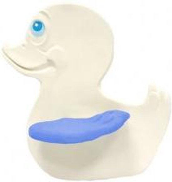 Lanco rubberen bijtspeeltje - Eend - blauwe vleugels van Merkloos