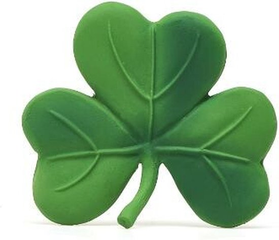 Lanco rubberen bijtspeeltje - Klaverblad - groen van Lanco