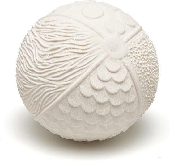 Lanco sensory rubberen bijtspeeltje - Bal - wit van Lanco