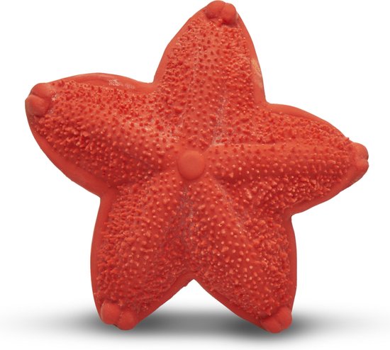 Lanco sensory rubberen bijtspeeltje - Zeester - rood van Merkloos