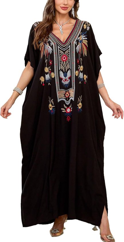 Lange kimono-jurk voor dames, grote maten, cardigan, strand, badpak, bedekkende gewaden
