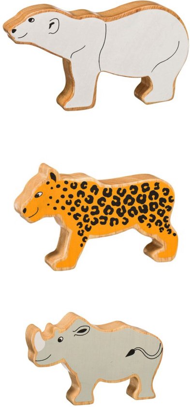 Lanka Kade Wildlife 2 set van 3 houten dieren van Lanka Kade