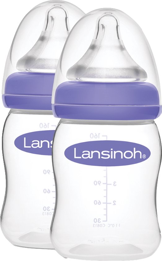 Lansinoh 2 stuks 160 ml Natural Wave Flesjes 75870 van Merkloos