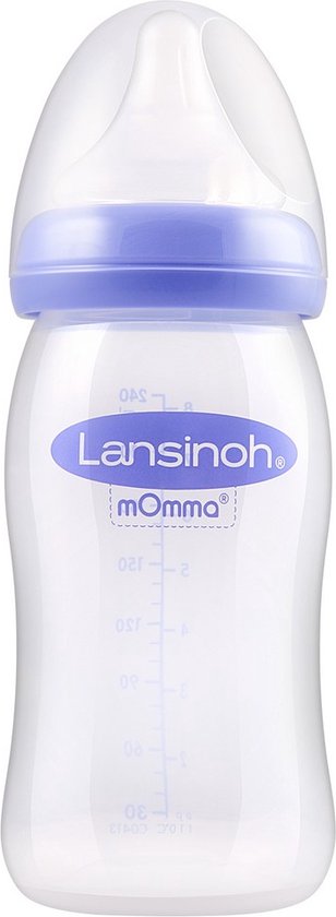 Lansinoh 240 ml - plastic fles - Natural Wave Fles 75880 van Lansinoh