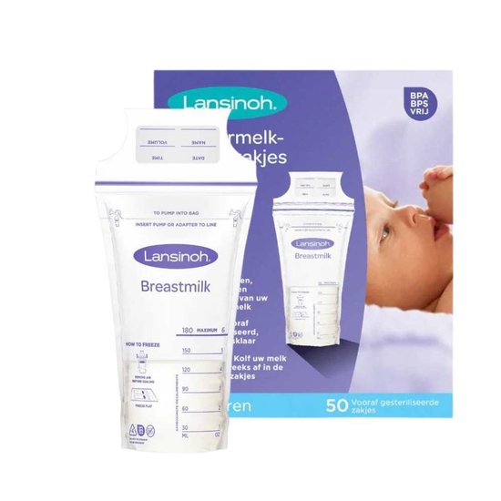 Lansinoh 50 Stuks Moedermelk Bewaarzakjes 40056 van Lansinoh