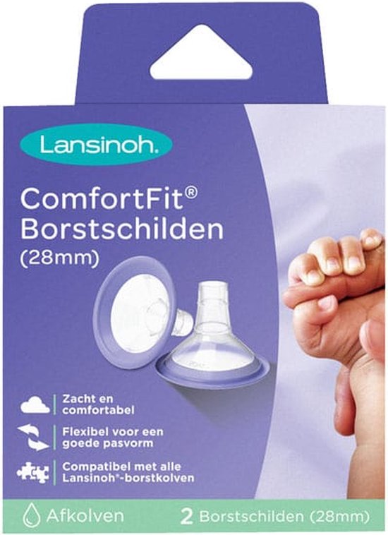 Lansinoh - Borstschild - Comfort Fit - 28 mm - 2 stuks van Lansinoh