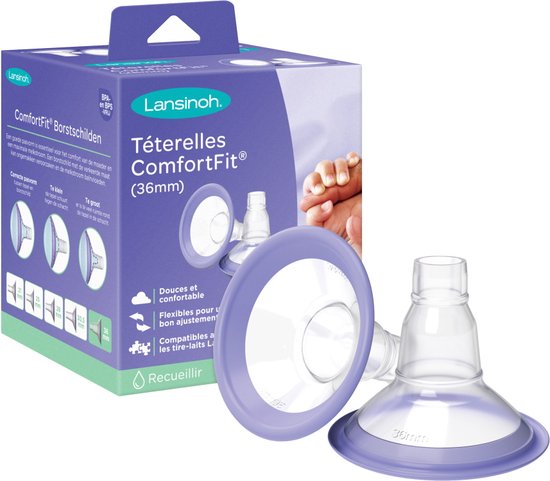 Lansinoh - Borstschild - Comfort Fit - 36 mm - 2 stuks van Lansinoh